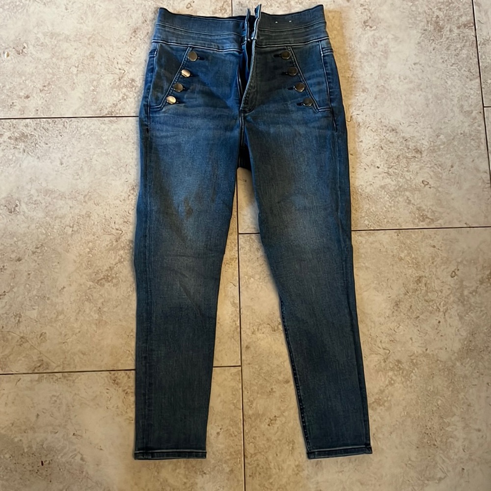 High rise jean leggings